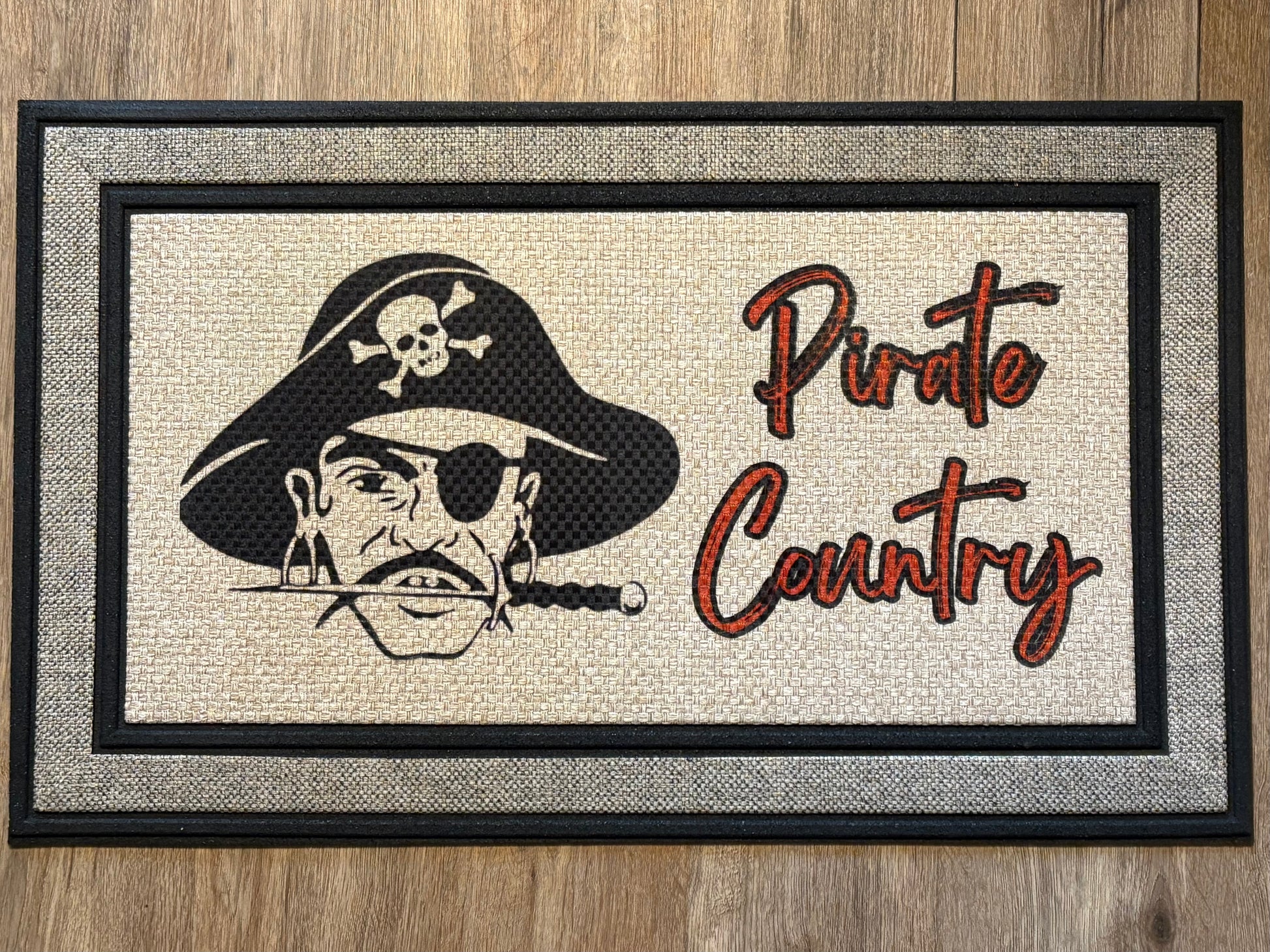 Wheelersburg Pirates Logo Gray Doormat