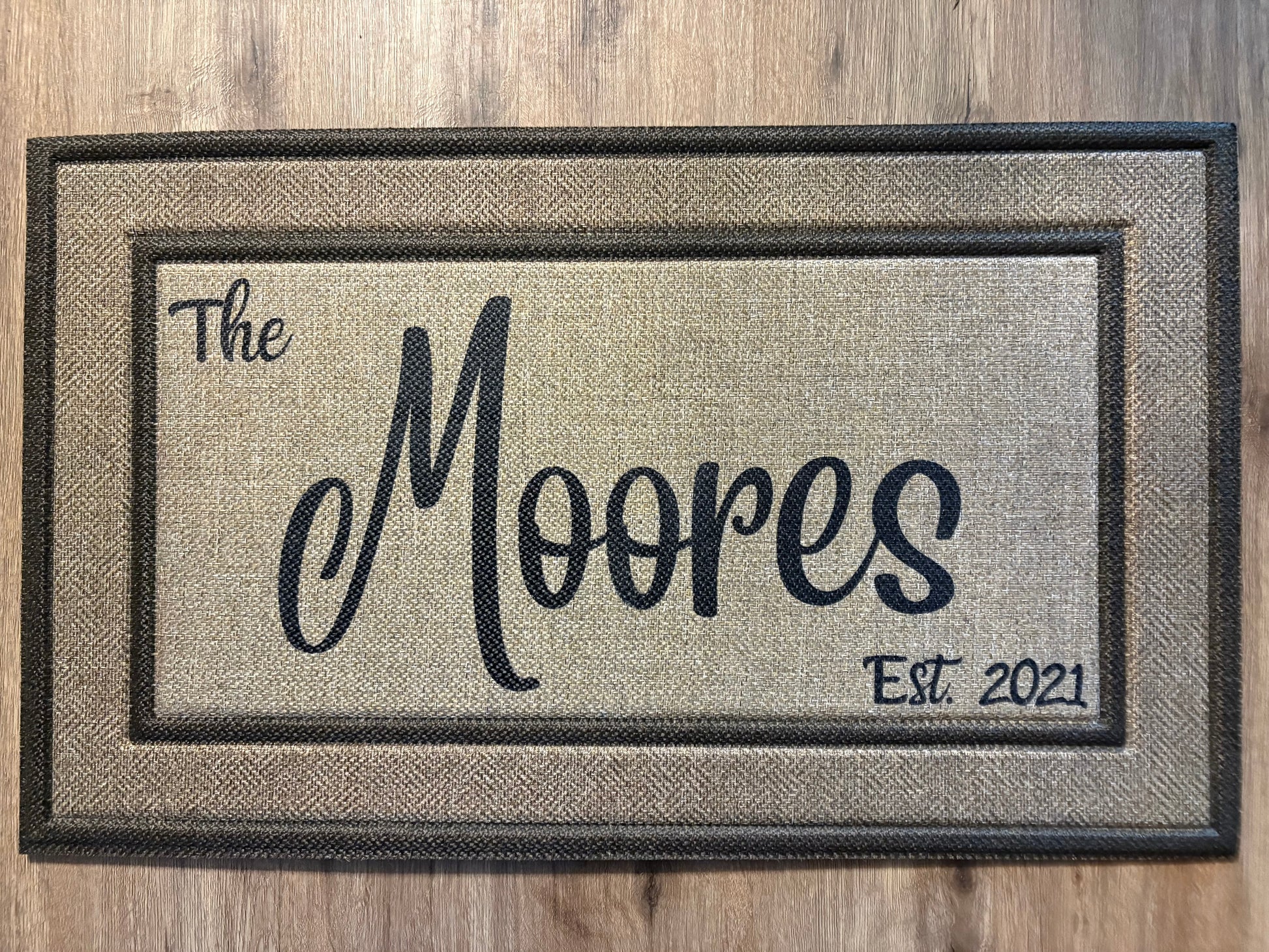 The Moores Est Brown Doormat Custom Order S. Massie