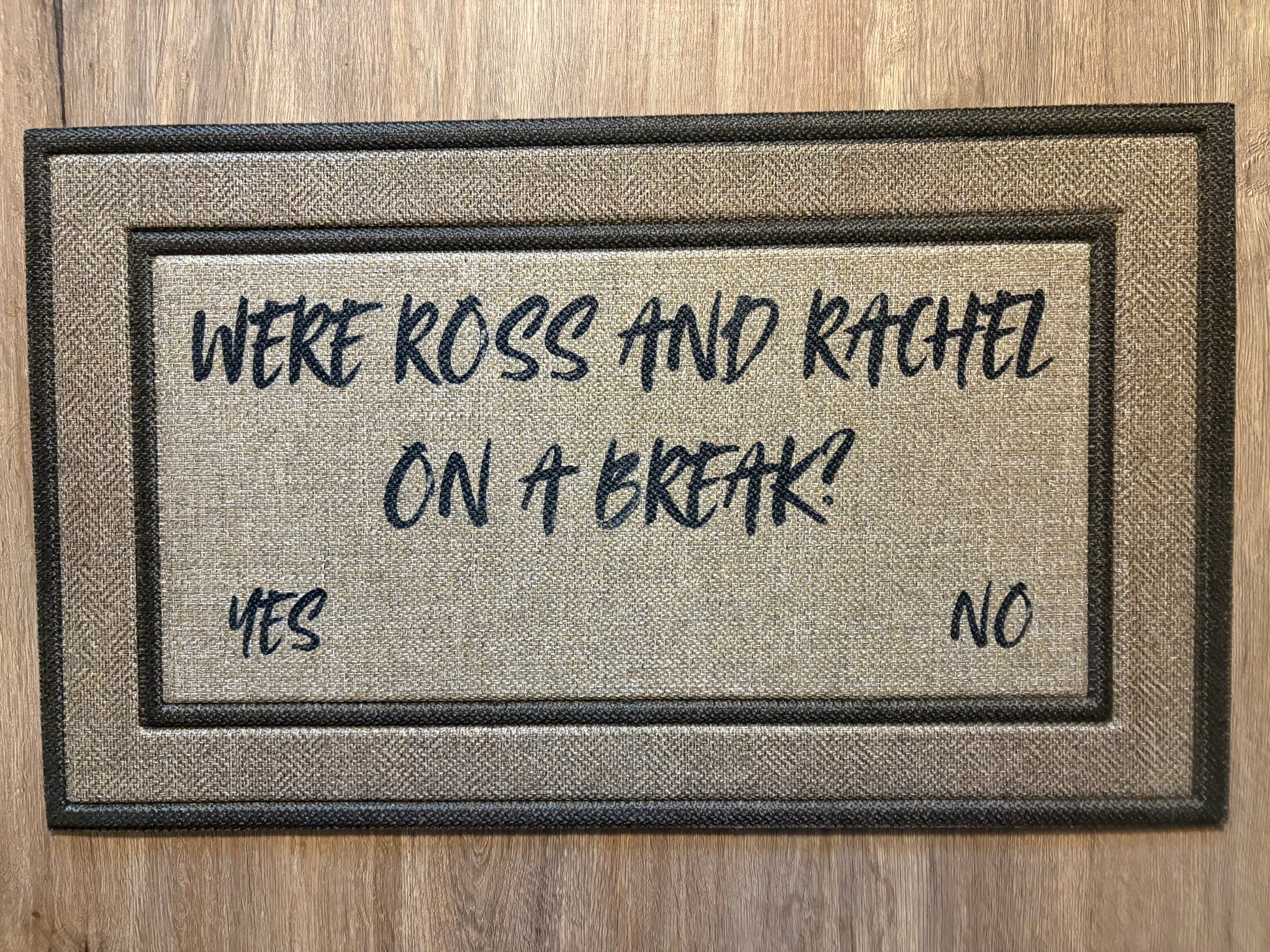Ross and Rachel Brown Doormat