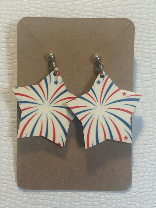 Fourth of July Sky Earrings
