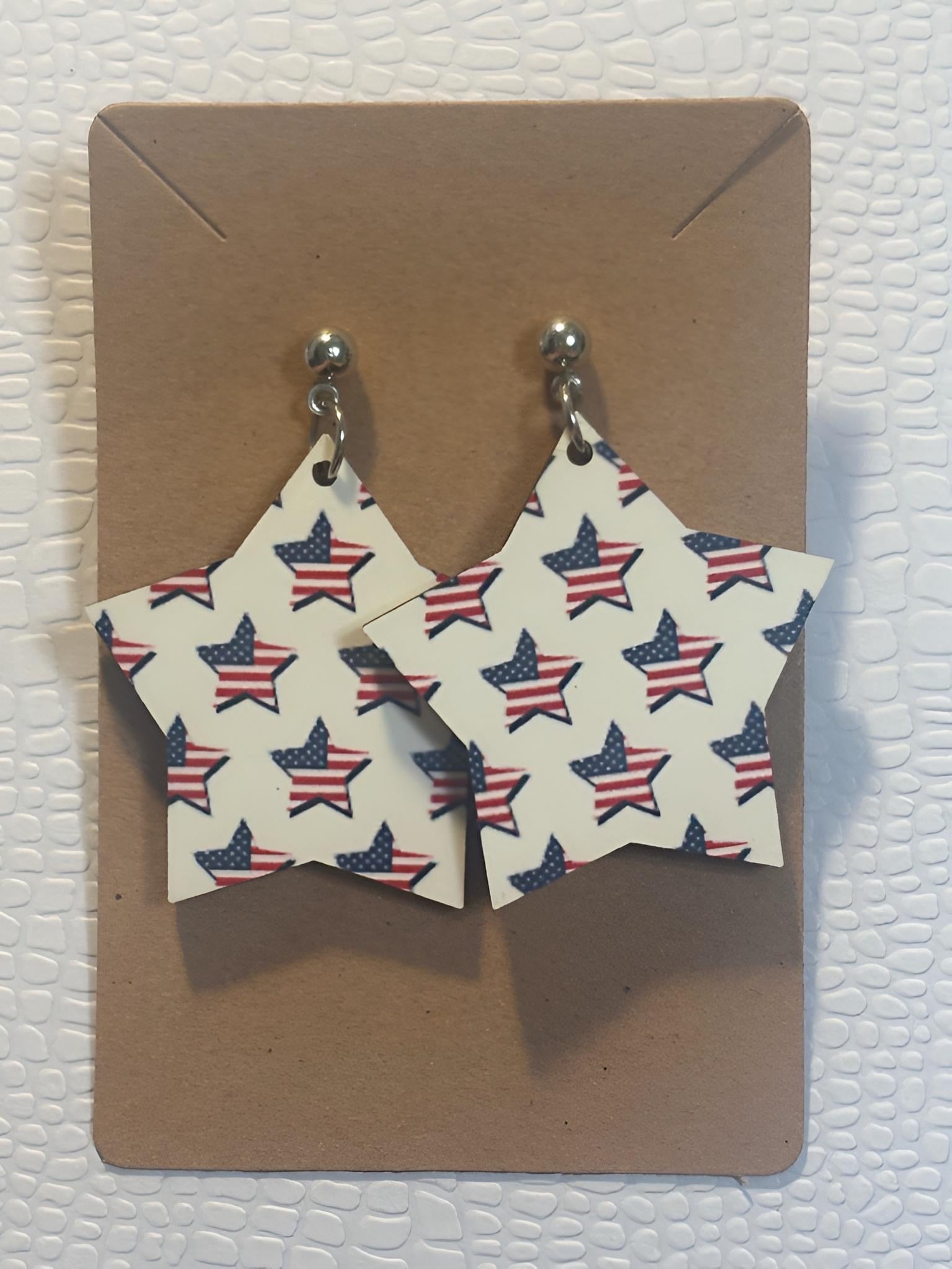 American Flag Earrings